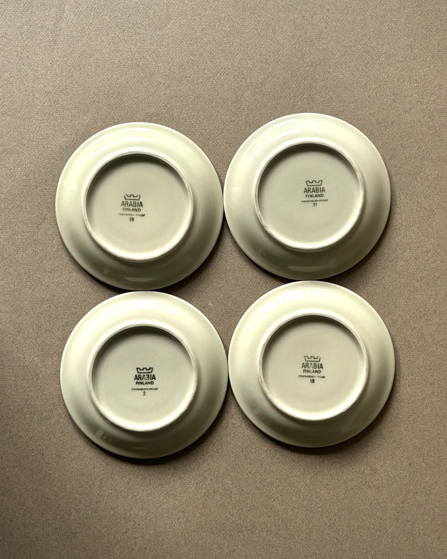 Taika Coffee Cup and Saucer by Arabia Finland 1976-1979 Set of 4