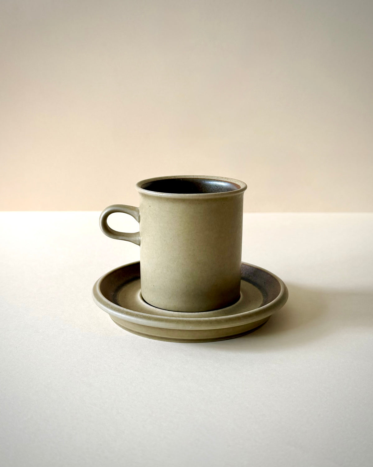 Arabia Finland Tunturi Stoneware Coffee Set for 6