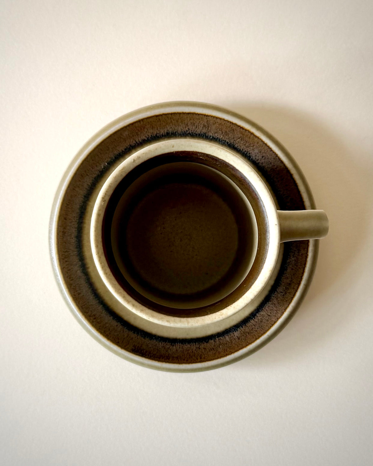 Arabia Finland Tunturi Stoneware Coffee Set for 6