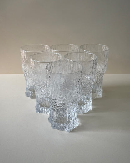 Iittala Aslak Textured Glass Tumblers, Set of 6