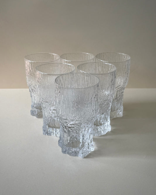 Iittala Aslak Textured Glass Tumblers, Set of 6