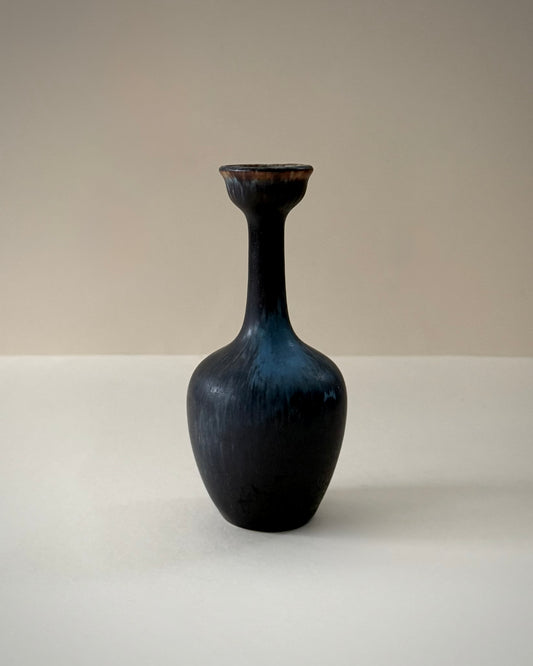 Rörstrand ASI vase by Gunnar Nylund, front view showing the slender neck and flared rim.