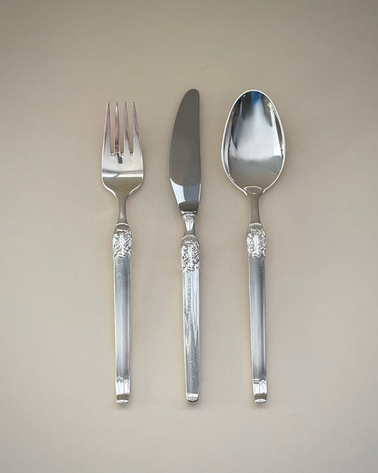 Frigast Fleur Silverplated Cutlery Set, 18 Pieces, by Henning Seidelin