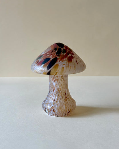 Kosta Boda Svampar art glass mushroom sculpture by Monica Backström, front view
