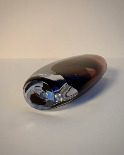 Underside of the Kosta LH 1444 Sommerso vase showing the engraved Kosta LH 1444 signature