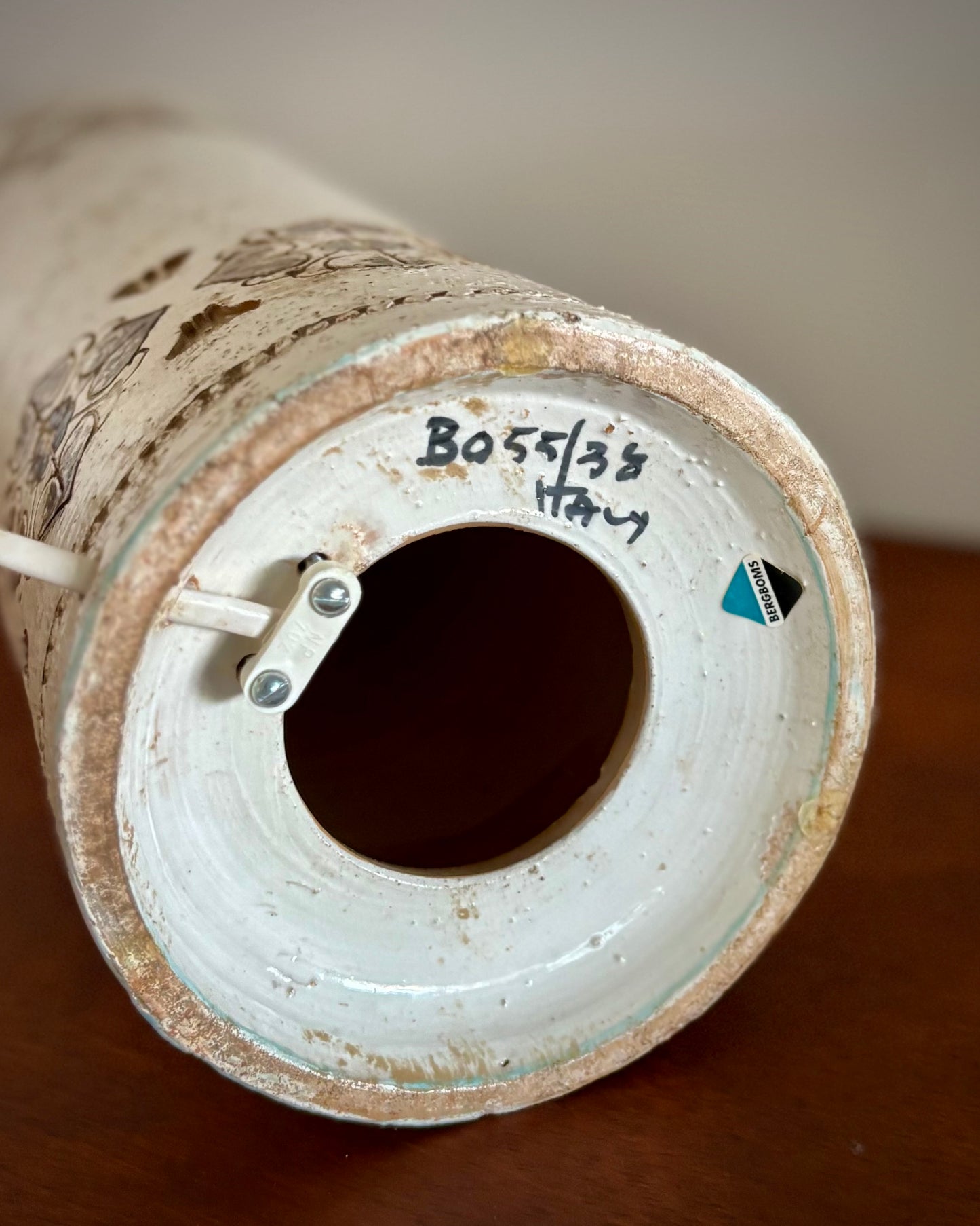 Ceramic Lamp Base – Bitossi for Bergboms, Italy / Sweden, 1960s