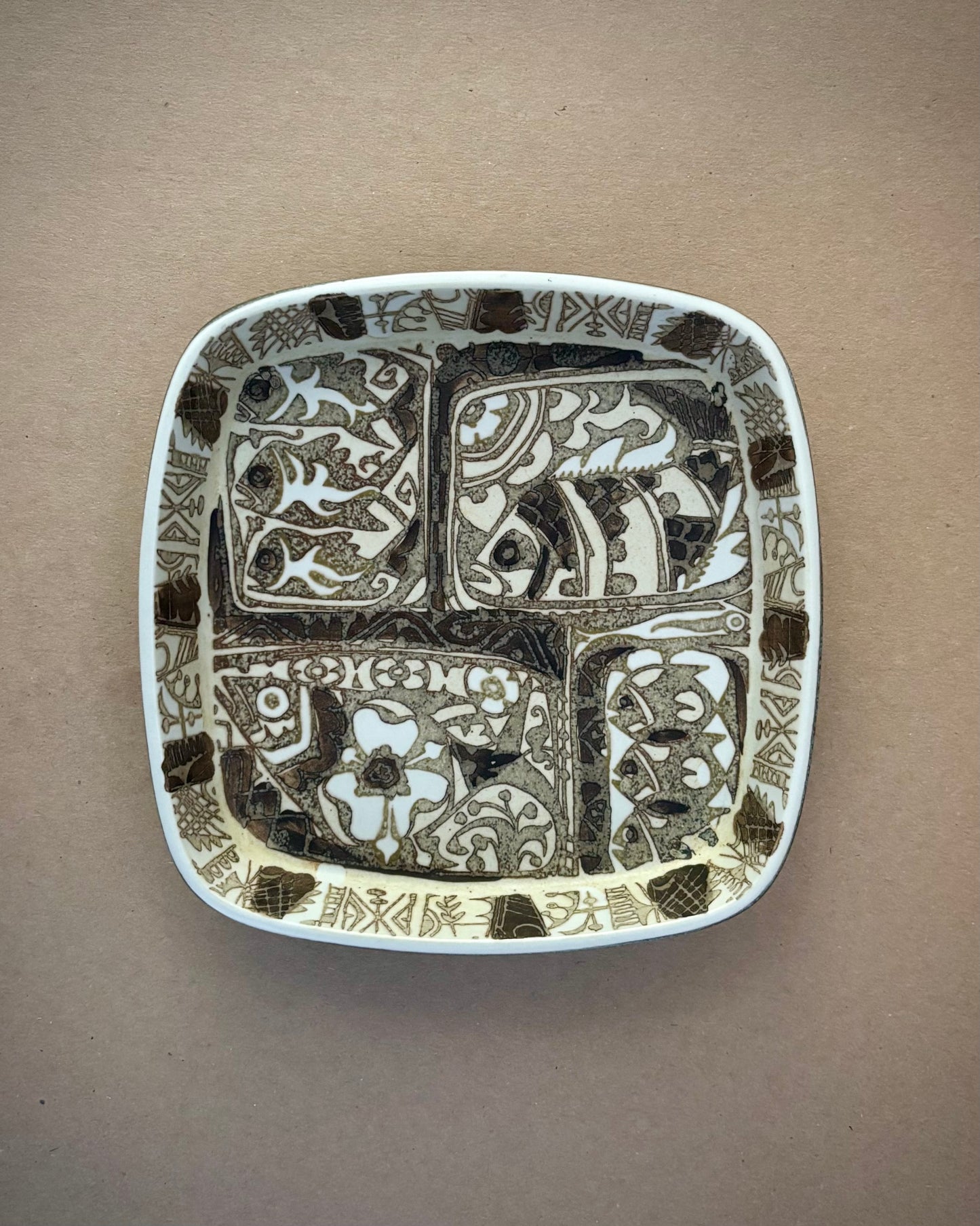 Baca Dish 15cm Nils Thorsson Royal Copenhagen Fajans Denmark 1964