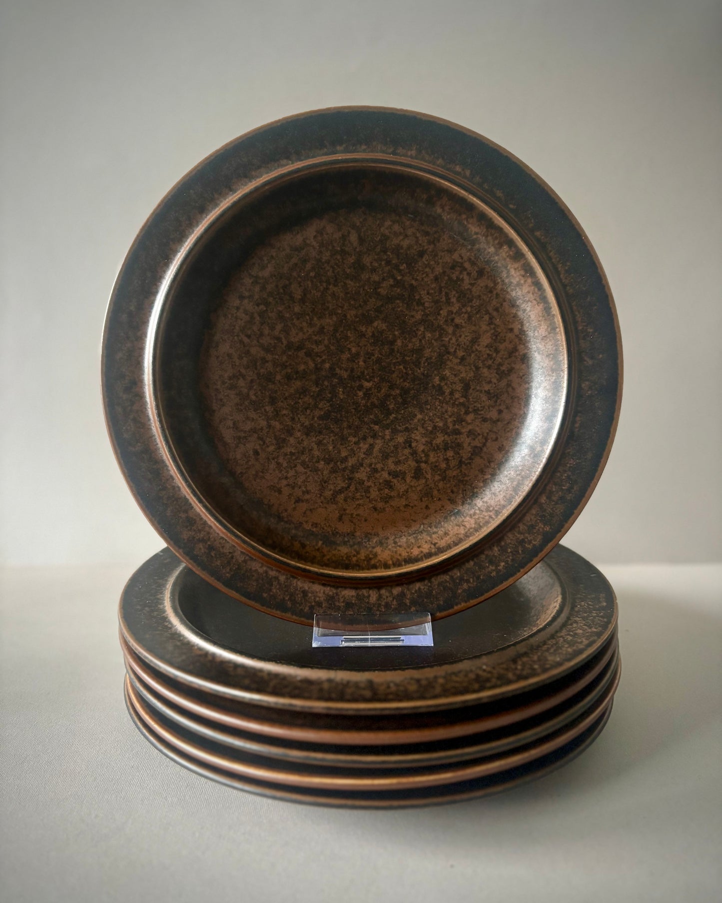 Ruska Dinner Plates Set 6pc Ulla Procopé Arabia Finland 1960s