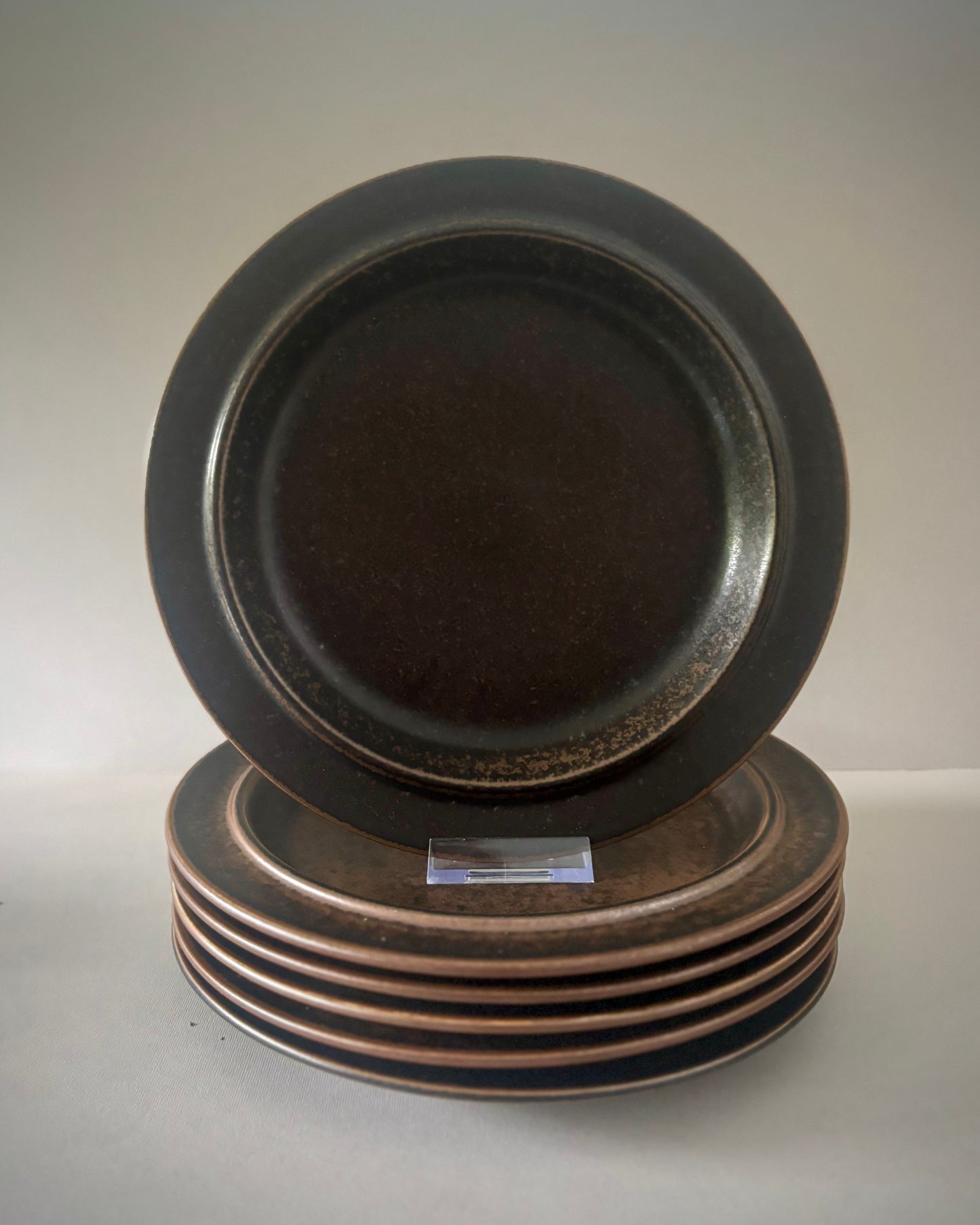 Ruska Dinner Plates Set 6pc Ulla Procopé Arabia Finland 1960s