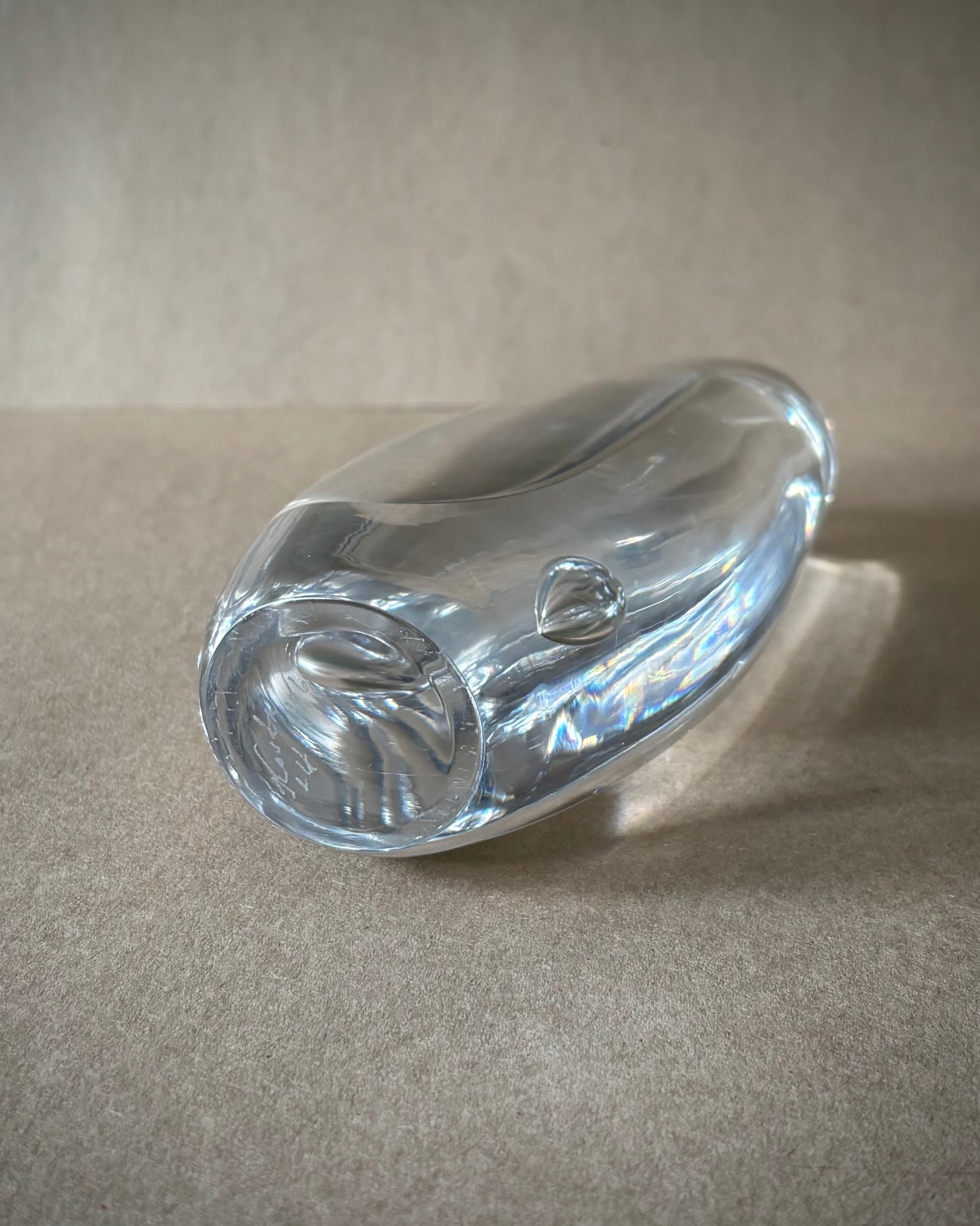 Vicke Lindstrand Kosta LH 1496 Vase Bulle Contrôlée Suède