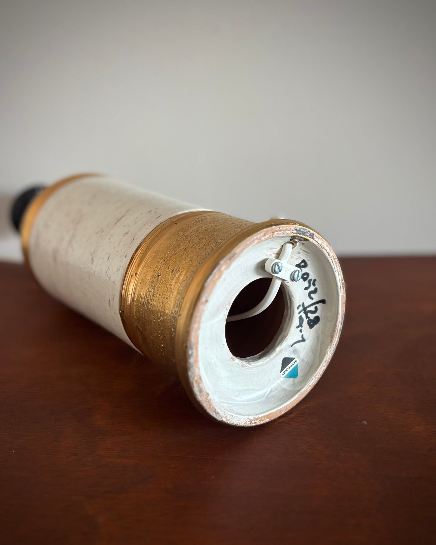 Bergboms Table Lamps Bitossi Ceramic Italy Sweden 1970s Pair