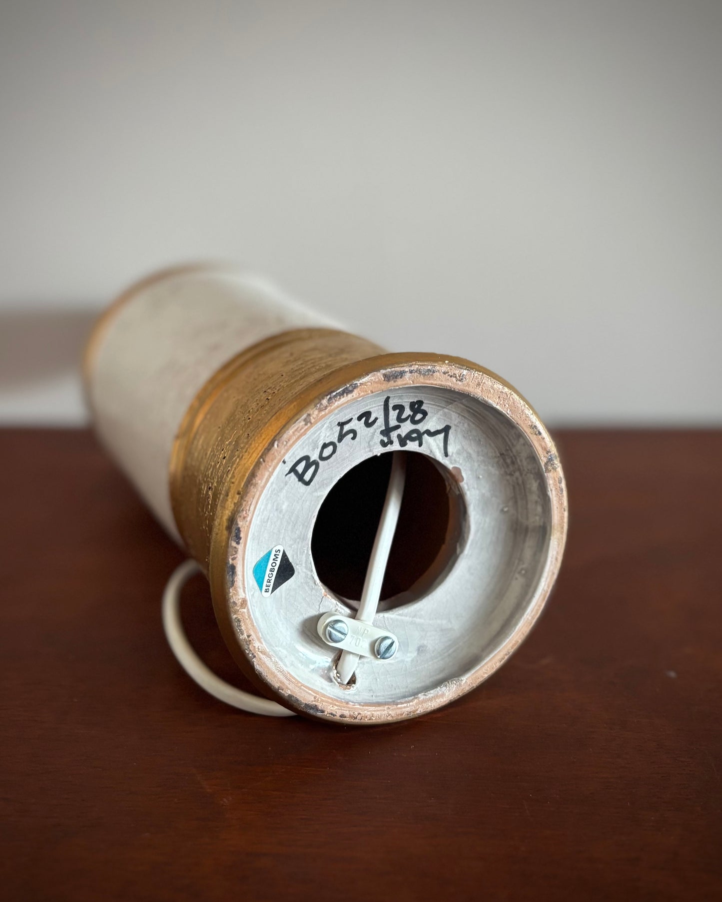 Bergboms Table Lamps Bitossi Ceramic Italy Sweden 1970s Pair