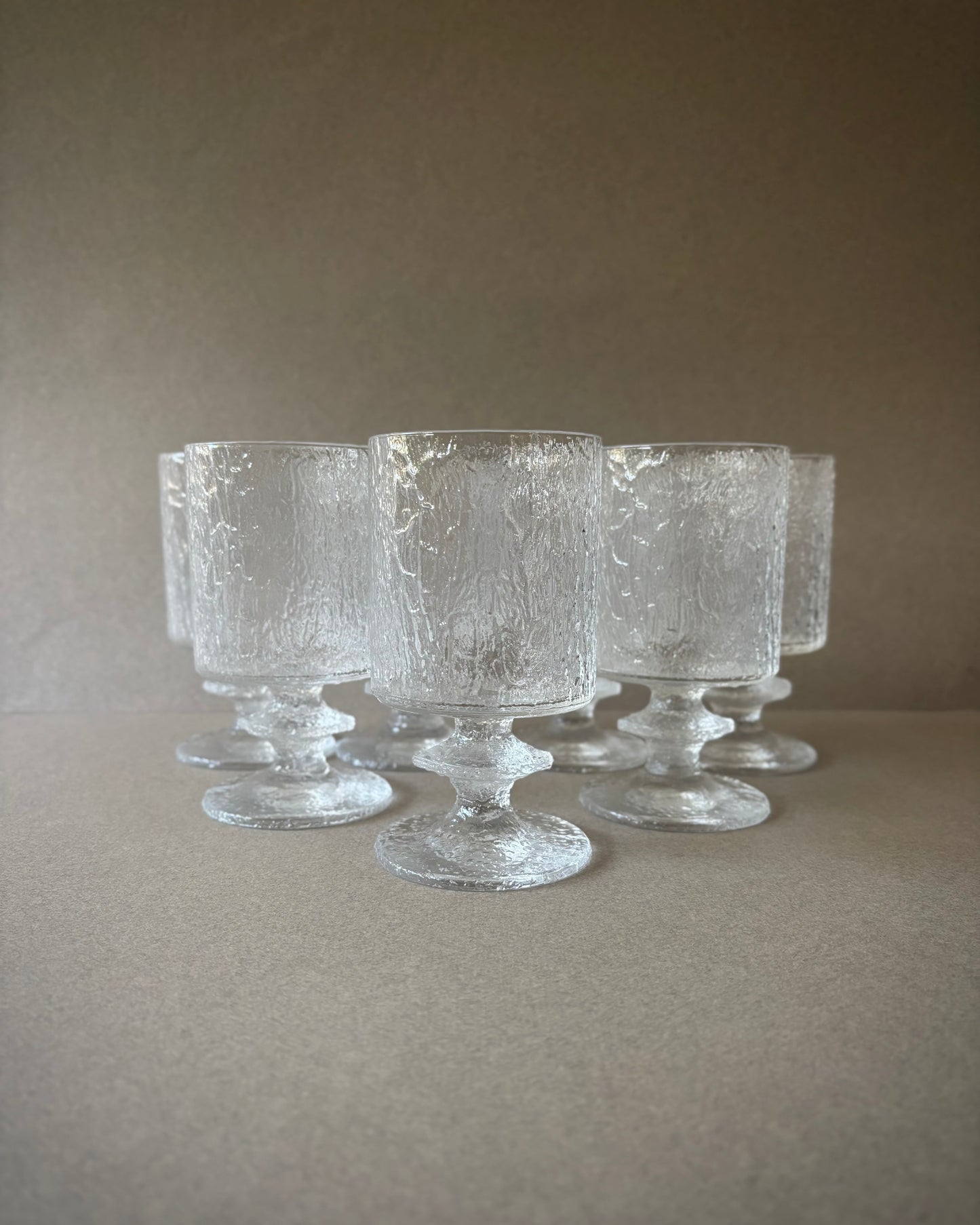Senaattori Glasses by Timo Sarpaneva for Iittala Finland 1970s Set of 7
