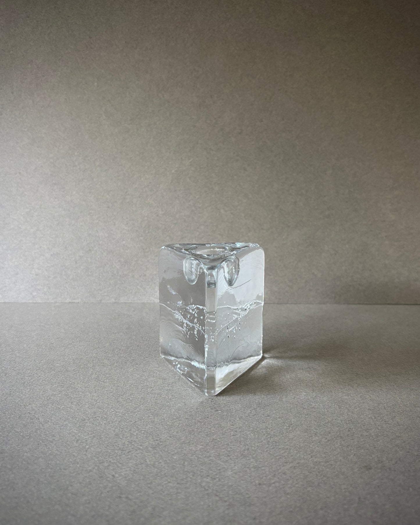 Lot de 3 bougeoirs triangulaires Arkipelago - Timo Sarpaneva - Iittala Finlande - 1980